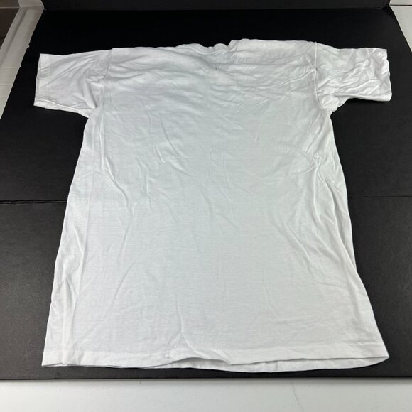 VTG 80s Mick Jagger She's The Boss Shirt Small White Dingy Single Stitch Tee - Picture 11 of 15